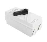 Vvikizy Interrupteur de Déconnexion de Moteur fermé 63A, Robuste, 2 Pôles, étanche IP66, pour Usage Industriel en Extérieur, Matériau ABS