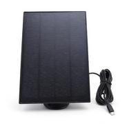 Vvikizy Panneau Solaire 8W pour Caméra Nichoir à Oiseaux, Solution de Charge Efficace, étanche IP66, pour une Utilisation en Extérieur (Noir)