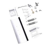 Vvikizy Pelle à Neige en Alliage pour Chasse-Neige RC 1/18, pour Voiture sur Chenilles TRX4M, Scénarios d'hiver, Absorption des Chocs (Argent)
