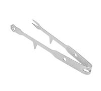 Vvikizy Pince de Cuisine en Acier Inoxydable 316 avec Pointe Verticale Antidérapante, Pince à Barbecue pour Griller la Viande, les Légumes, le Service de Salade