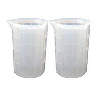VVXXMO Lot de 2 tasses à mesurer en résine de silicone époxy 700 ml