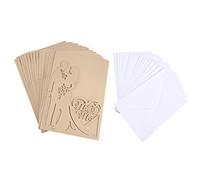 VVXXMO Lot de 20 cartes d'invitation de mariage Mr & Mrs avec enveloppes