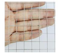 VXHCS Grille Métallique Maille Toile INOX, Maille Fine de 10mm, Maille de Sécurité de Rampe D'escalier, Filet de Clôture Décor Ferme Jardin(0.5x3m/1.6x9.8ft)