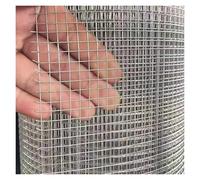 VXHCS Grille Métallique Maille Toile INOX, Treillis Métallique Multifonctionnel, Trou de Maille 6mm, Clôture de Jardin, Élevage de Volailles(0.5x3m)