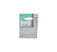 VYNEX Gond à vis rilsanisé Blanc 2.5x25 SC x11