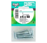 VYNEX Gond à vis zingué 5 x50 SC x6