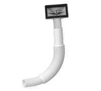 VZU Bächlein Siphon pour évier de cuisine, interface carrée, tuyaux de trop-plein avec couvercle de vidange rond, évier de cuisine, tuyau de raccordement pour lavabo et évier
