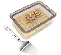 VZXZXE Boite a fromage pour frigo anti odeur organisateur Avec une râpe à fromage Conteneur de Stockage Tran avec Minuterie 1250ml