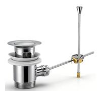 VZXZXE Bonde de Lavabo Pop Up avec Trop Plein et Corps de bonde, Bouchon Lavabo Système de Vidage Accessoires de plomberie pour Vasque Salle de Bain avec Universel