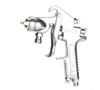 W-77 Pistolet pulvérisateur pneumatique pour voiture, meubles, projets de bricolage, pistolet à peinture à air comprimé avec raccord rapide, buse 2,0/2,5/3,0 mm, gravité/aspiration, plage de