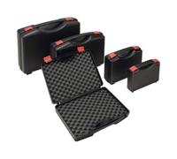 W.AG Funktion+Design coffret plastique L275xl230xH83 mm PP 1 manche avec insert de mousse noir Quantité:1