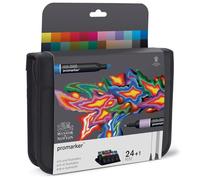 WINSOR & NEWTON Promarker Arts and Illustration Wallet - 24 pièces