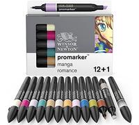 Winsor & Newton Lot de feutres Promarker 12+1 Manga Romance