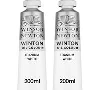 Lot Peinture À L'huile - De 2 Tubes - Blanc De Titane - Winsor & Newton