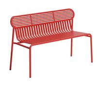 W nd Garden Banc avec dossier Petite Friture Rouge (Red) - 3701128132020