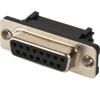 W+P 114-15-2-0-0 - Connecteur femelle Sub-D, 15 broches, pour câble plat IDC