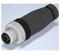 W & P Products 93880 Connecteur pour capteurs/actionneurs M12 mâle, droit Nombre de pôles: 5 1 pc(s)