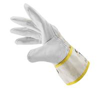 W+R 2794-109-06 CRAFTER I Lot de 10 paires de gants de travail en cuir respirant Blanc Taille 6