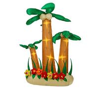Set De 3 Palmiers Gonflables Lumineux Avec Soufflerie Intégrée