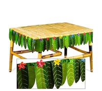 W WIDMANN MILANO Party Fashion - Décoration de Table Tropicale avec Feuilles de bananier, 2,75 m, décoration hawaïenne pour Hula, Carnaval et fête
