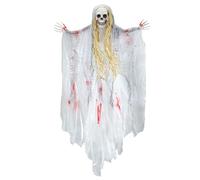 W WIDMANN MILANO Party Fashion - 7791Y - Décoration de fête fantôme saignant, 90cm, déco, accessoires, effrayant, faux sang, squelette, ghost, halloween, carnaval