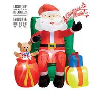 W WIDMANN MILANO Party Fashion - Père Noël Gonflable à LED 122 cm