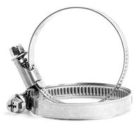 W1 Lot de 4 colliers de serrage réglables pour tuyau flexible 130 mm - 150 mm - D11E 130 mm_4