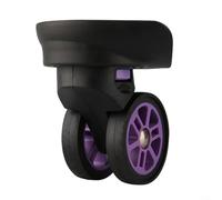 W135 Paire de roues de rechange rotatives pour valise, chariot en plastique