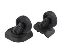 W142 Paire de roues de rechange rotatives pour valise, chariot en plastique