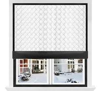 W145XH170cm Anti Froid d'hiver Store occultant Film Isolant pour fenêtre | Sans perçage-Réutilisable-Amovible-Sur Mesure-Coupe-Vent et Résistants Au Froid-Convient aux chambres,aux puits de lumière