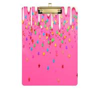 Waassud Porte-bloc en acrylique avec rangement pour glaçage et étoiles, organiseur décoratif pour infirmières, bureau, maison, 30,5 x 22,9 cm
