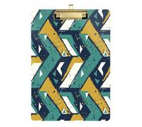 Waassud Porte-bloc en forme de jaune et vert avec rangement en acrylique, organiseur décoratif pour infirmières, bureau, maison, 30,5 x 22,9 cm
