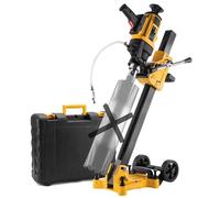 WABROTECH Carotteuse à Main 2300 W sur Support de Carottage Inclinable avec Roues - Carotteusee Diamant avec PRCD - Carotteuse Mains Libres 1400 TR/min pour Forage à Eau et à Sec - Ø Alésage 22-202 mm