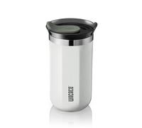 WACACO Octaroma Lungo Mug Isotherme Café, Thermos Café 300ml, Blanc | Tasse de voyage réutilisable, double paroi sous vide, bord fin - Parfaite pour longs trajets et aventures toute la journée