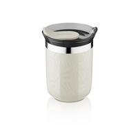 WACACO Octaroma Mug Isotherme, Doublure en céramique, 180ml, Pebble Taupe | Acier inoxydable à double paroi, Isolation sous vide, Design à bord fin, Tasse réutilisable pour expressos & boissons courtes