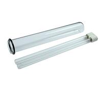 Wacredo Lampe de rechange UVC 18 W + verre de quartz pour Oase Bitron 18C (jusqu'à 2014) avec joint complet pour traitement de l'eau - Filtre - Clarificateur d'eau - Ampoule - Appareil UVC