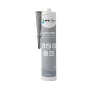 Wacredo MS Colle polymère + mastic pour étang, aquariophilie et piscine, colle spéciale pour réparation de la maison et du jardin, cartouche DIN 290 ml, colle PVC et EPDM (1 cartouche, gris clair)
