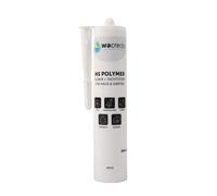 Wacredo MS Colle polymère + mastic pour étang Aquaristik & piscine Colle spéciale pour réparation pour maison et jardin | Cartouche DIN 290 ml | Colle pour film d'étang PVC & EPDM (1 cartouche, blanc)