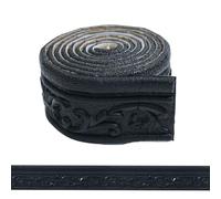 WADILE Frise Murale Autocollante Blanche - Moulure Murale Adhesive 3D Souple, Décorative et Étanche pour Salle de Bain, Cuisine, Miroir, Bordure Mur