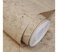WADILE Papier Peint Autocollant Effet Béton - Papier Peint Adhésif Mural Style Industriel, Imitation Ciment en Tissu Texturé, pour Cuisine, Salon, Meuble, DIY Facile, beige clair, 40cm x 900cm