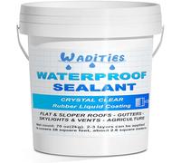Wadities Mastic imperméabilisant invisible transparent 2kg | Produit de réparation des fuites : mastic acrylique liquide pour murs, salle de bains, jardin, terrasses, toiture
