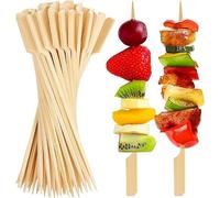 Wady Brochettes de 20 cm, 200 Pics de Cocktail Brochettes pour Apéritif, Pic a Brochette, Mini Brochéttes en Bois pic Petit pour Cocktails, Fruits et Sandwichs