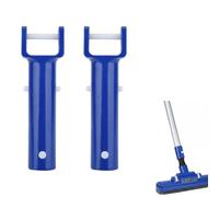 WADY Lot de 2 poignées de tête sous vide, poignée à clip de piscine, tête en V, bleu, en forme de V, poignée de rechange pour accessoires de piscine, emballage réutilisable, pièces de rechange