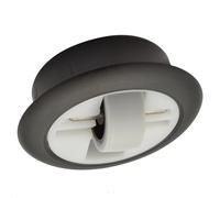 Wagner 01708101 Roulette pivotante/à perceuse, souple, diamètre : 27 mm, boîtier en plastique noir Ø 65/50 x 17/14 mm, ressort de pression, tige en métal, charge maximale 50 kg, fabriquée en Allemagne