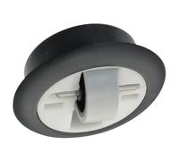 Wagner 01708301 Roulette pivotante souple Ø 27 mm, boîtier en plastique noir Ø 65/50 x 17/14 mm, tige en métal, charge maximale 50 kg