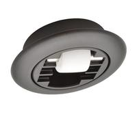 Wagner 01709501 Roulette pivotante souple Ø 15 mm, couronne à roulement à billes, boîtier en plastique noir Ø 55/40 x 11/8 mm, tige en métal, charge maximale 50 kg