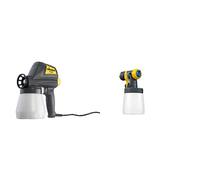 WAGNER 0413001 Pistolet à peinture haute-pression avec turbine intégré W 180 P + 2361738 Wood Metal Extra Brilliant Façade amovible avec réservoir 600 ml pour pistolet à peinture