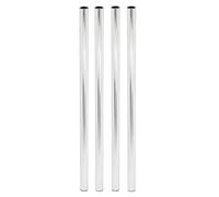 Wagner 12157204 TENO Lot de 4 Pieds de Meuble avec Accessoires en Acier chromé Ø 30 x 700 mm