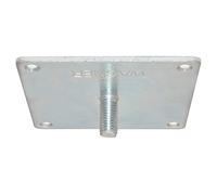 Wagner 12399101 Plaque de Fixation carrée pour Pied de Meuble/Pied de Table/Pied de Meuble/Tube système - 90 x 90 x 25 mm, Filetage M10 x 21 mm, combinable avec système TENO, Acier galvanisé 3 mm