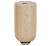 Wagner 12761101 Pied de Meuble Rond en hêtre Massif avec Patins Souples QuickClick® Ø 30 mm, Filetage intérieur Ø 10 mm